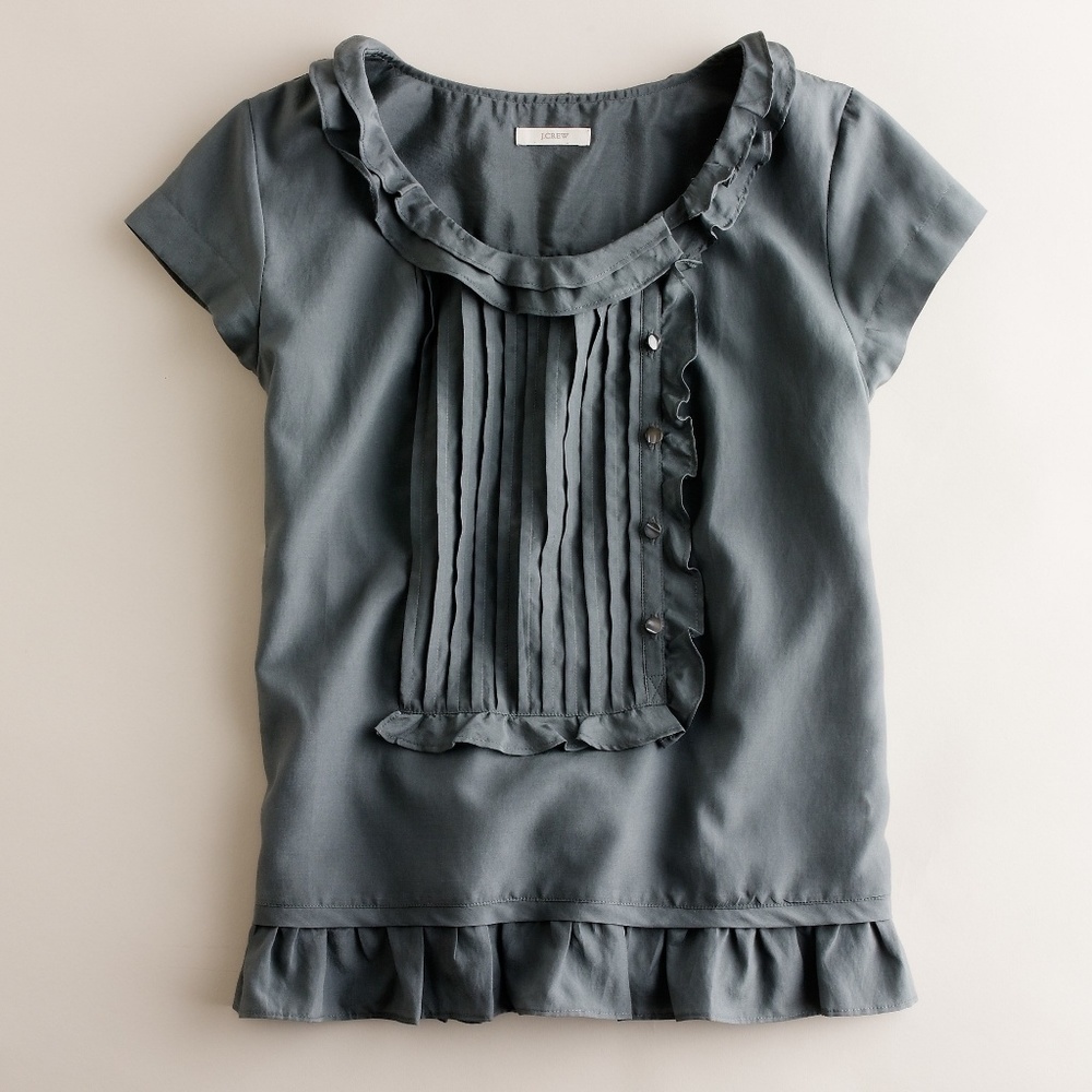 ✨J. Crew Ruffled Bib Top✨ - Picture 2 of 8